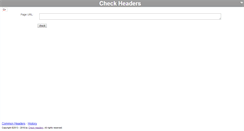 Desktop Screenshot of checkheaders.com